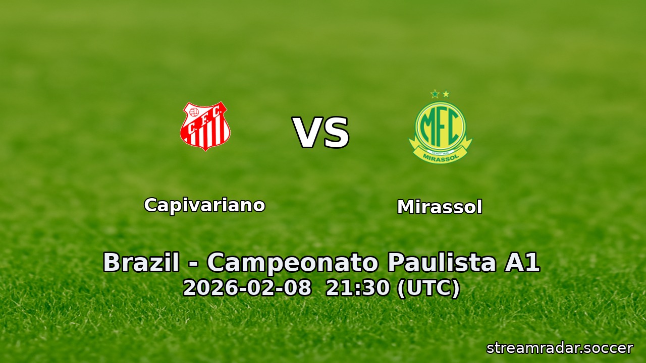 Capivariano vs Mirassol