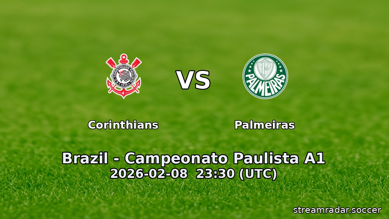 Corinthians vs Palmeiras