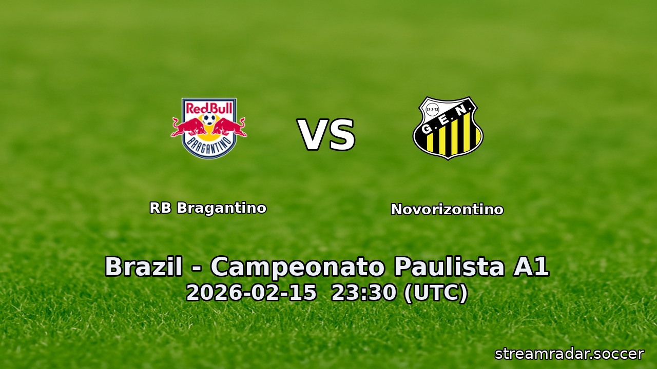 RB Bragantino vs Novorizontino