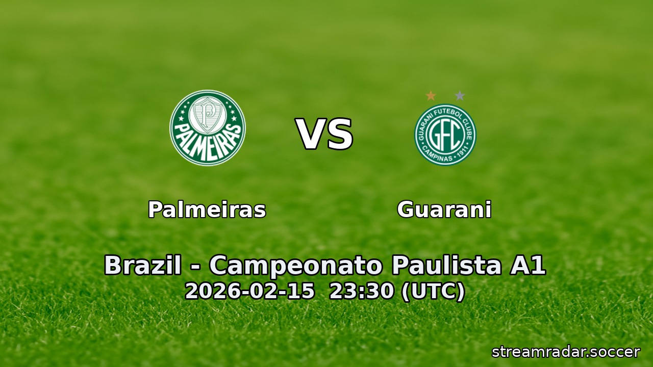 Palmeiras vs Guarani