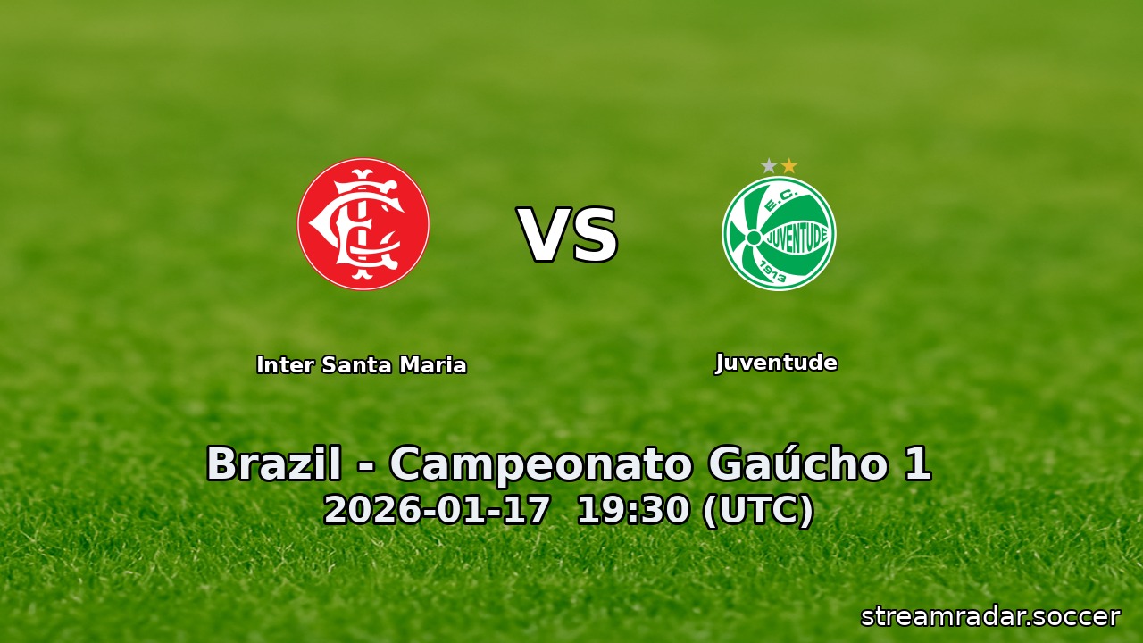 Inter Santa Maria vs Juventude