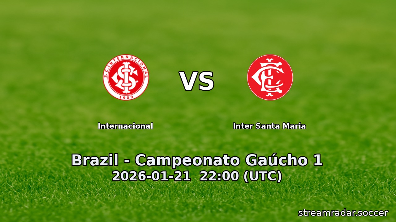 Internacional vs Inter Santa Maria
