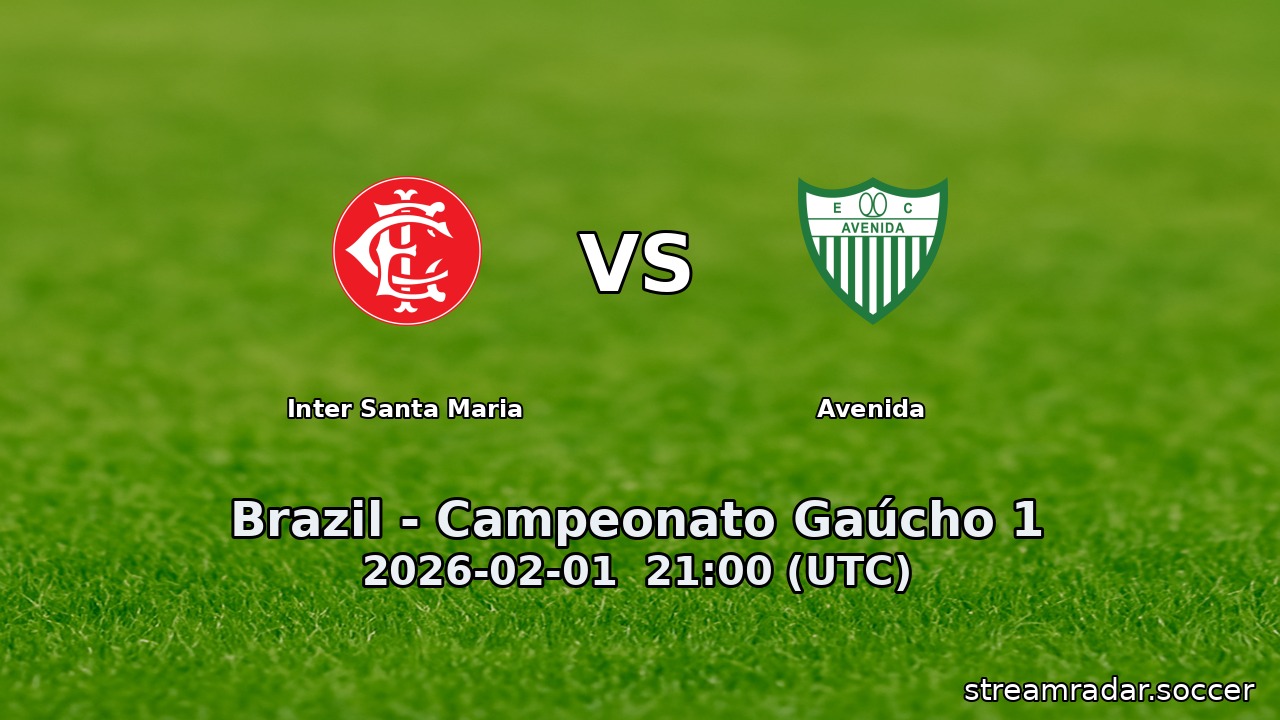 Inter Santa Maria vs Avenida