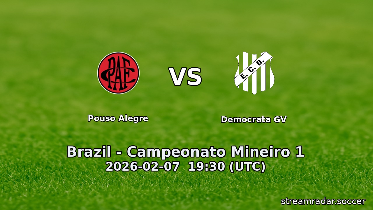 Pouso Alegre vs Democrata GV