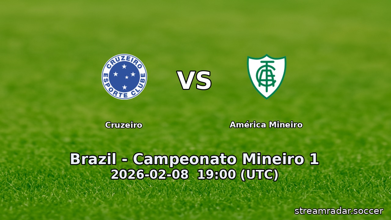 Cruzeiro vs América Mineiro