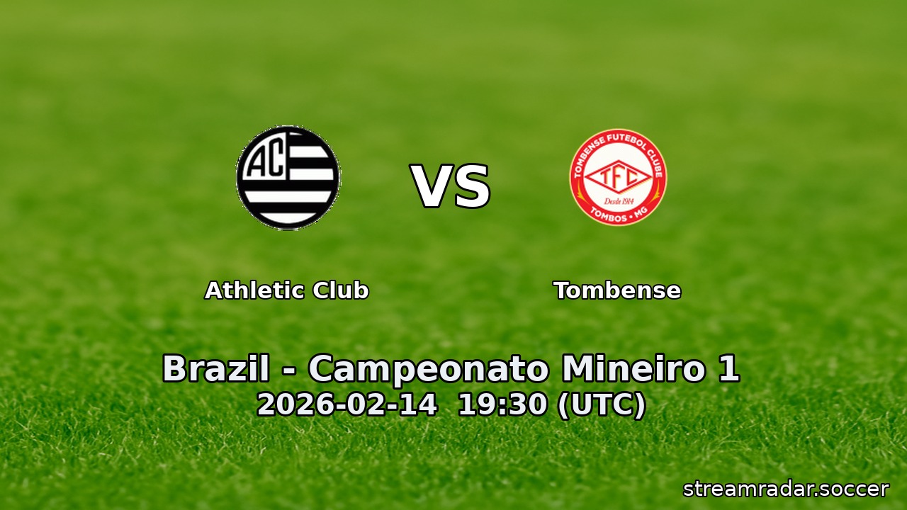 Athletic Club vs Tombense