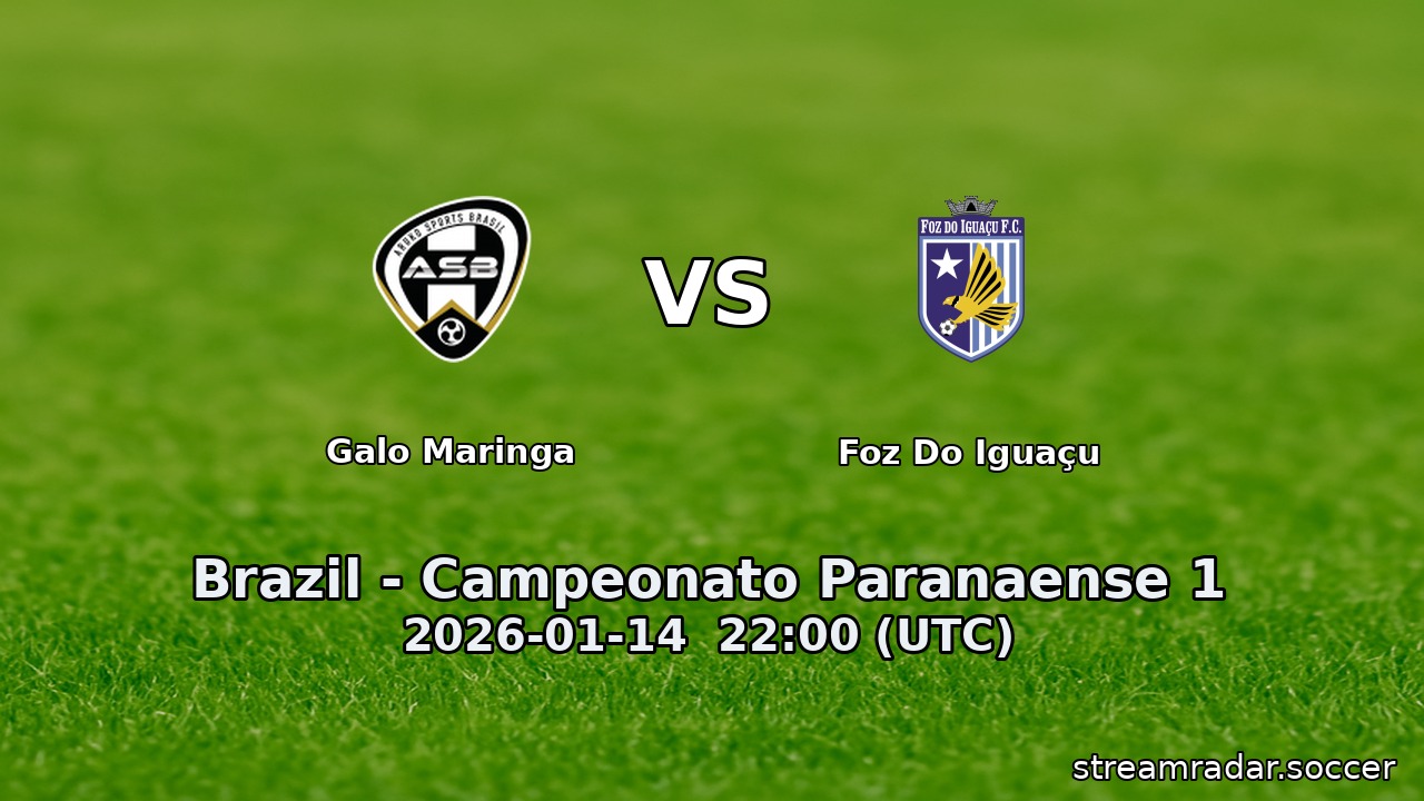 Galo Maringa vs Foz Do Iguaçu