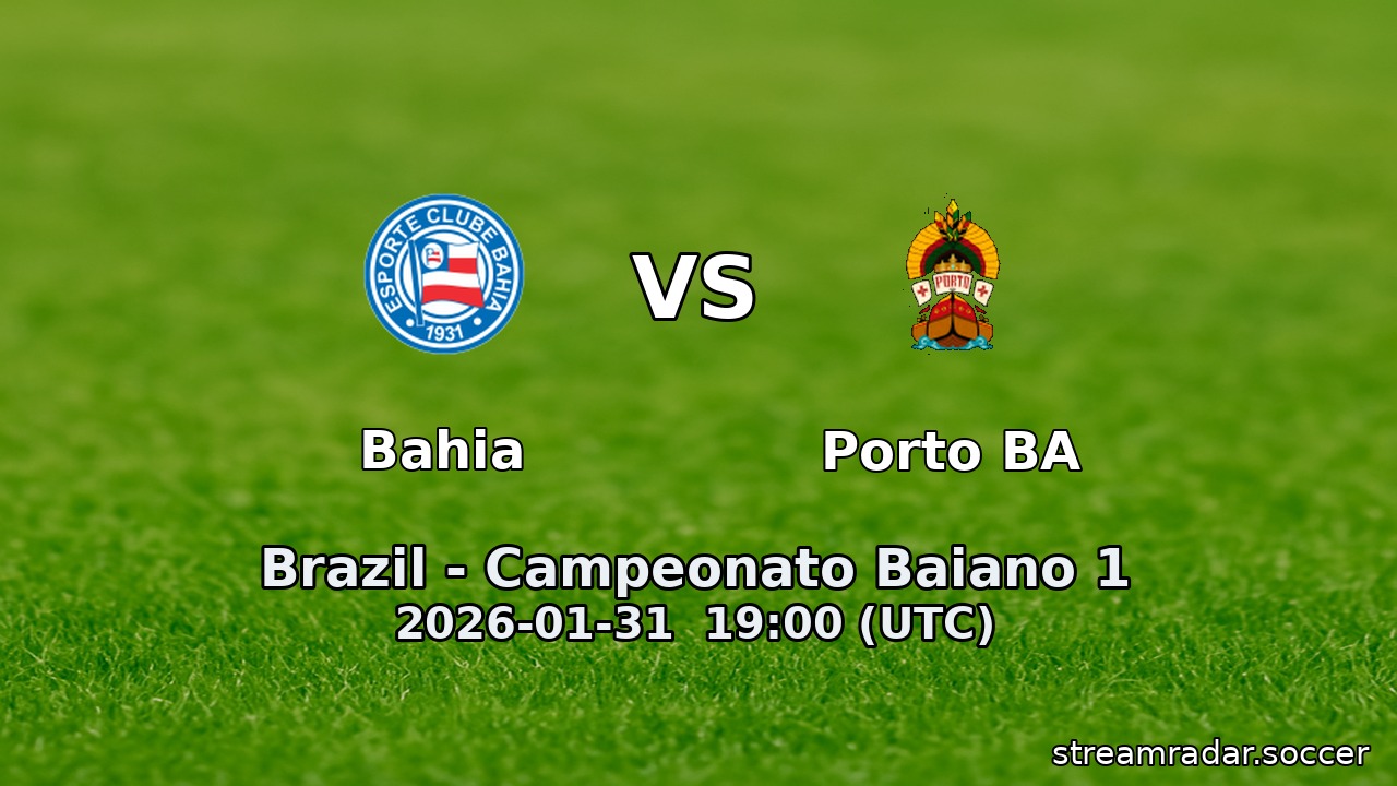 Bahia vs Porto BA