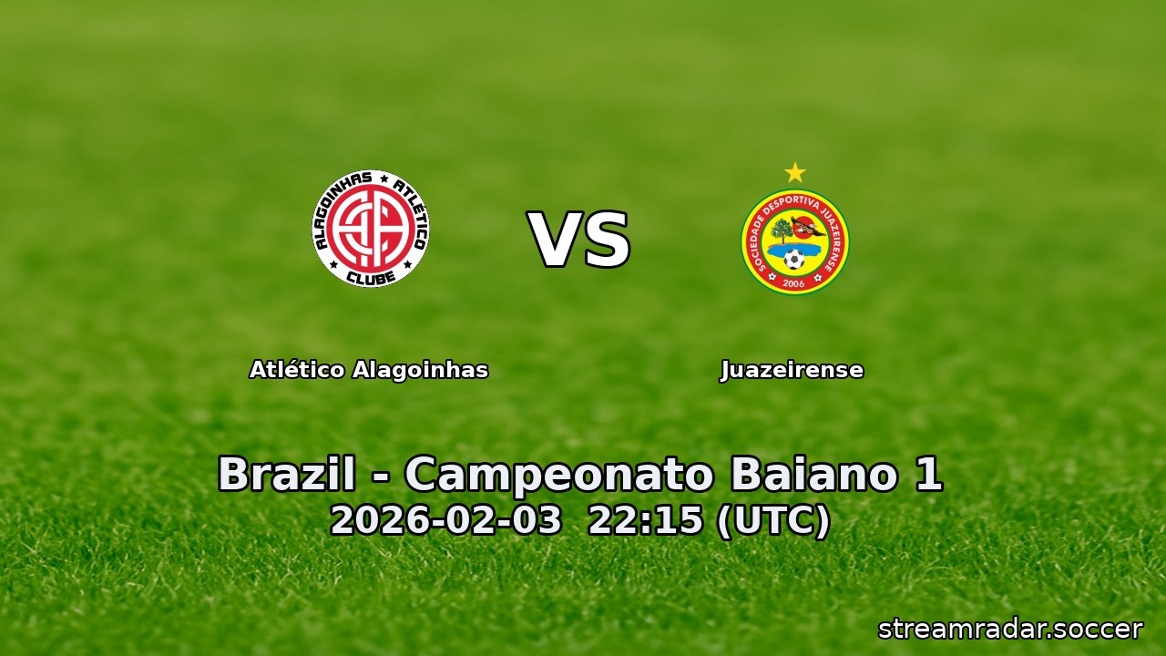 Atlético Alagoinhas vs Juazeirense