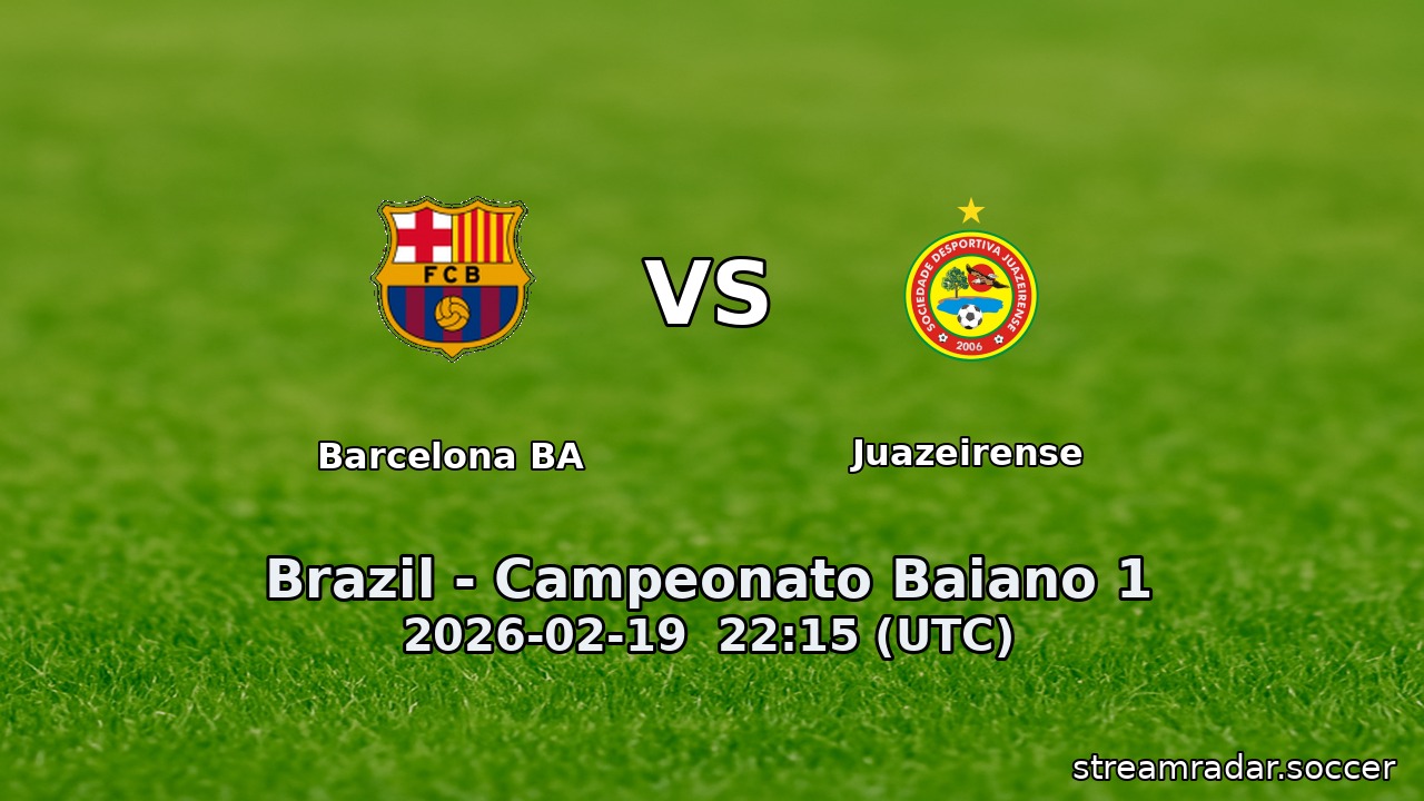 Barcelona BA vs Juazeirense
