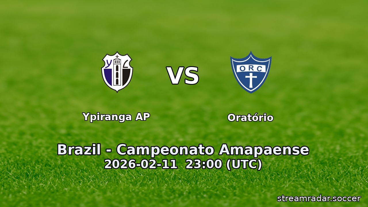 Ypiranga AP vs Oratório