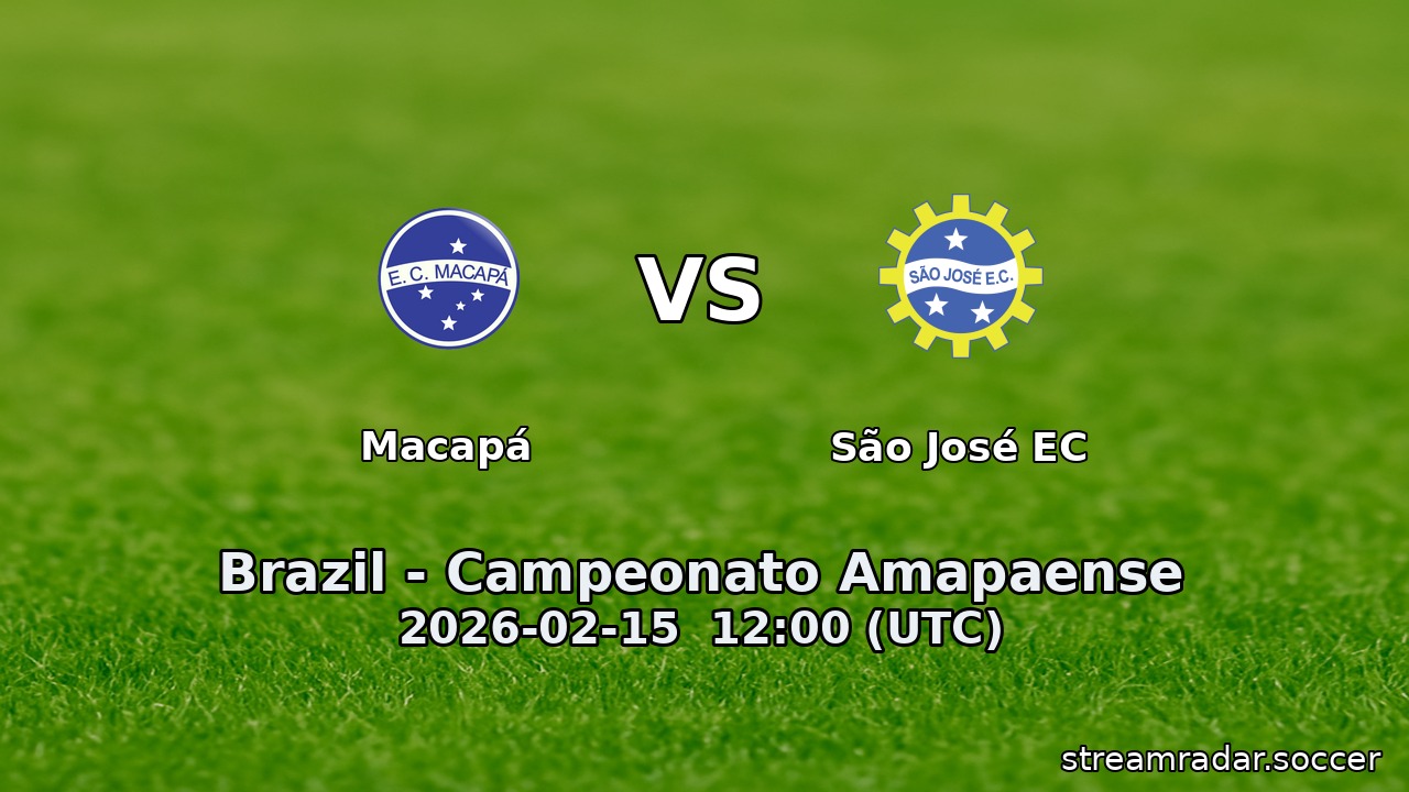 Macapá vs São José EC