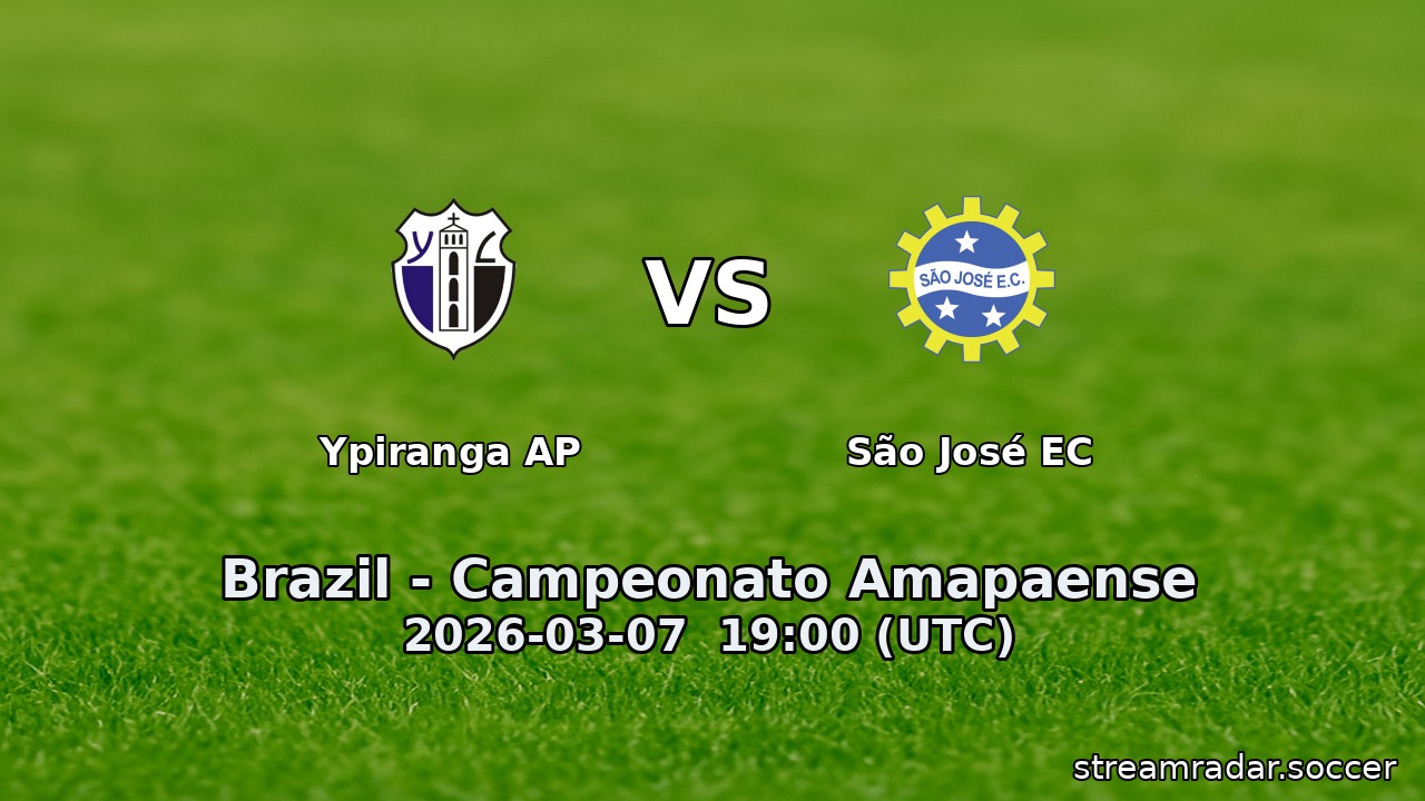 Ypiranga AP vs São José EC
