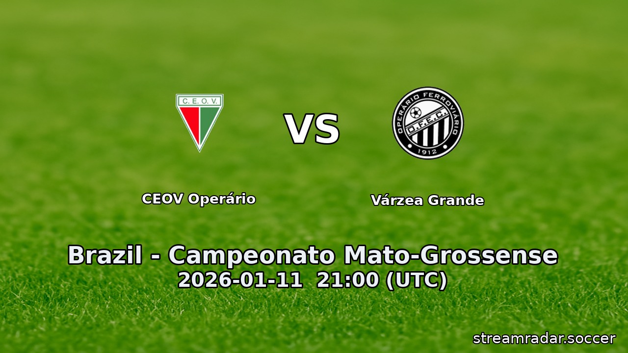 CEOV Operário vs Várzea Grande