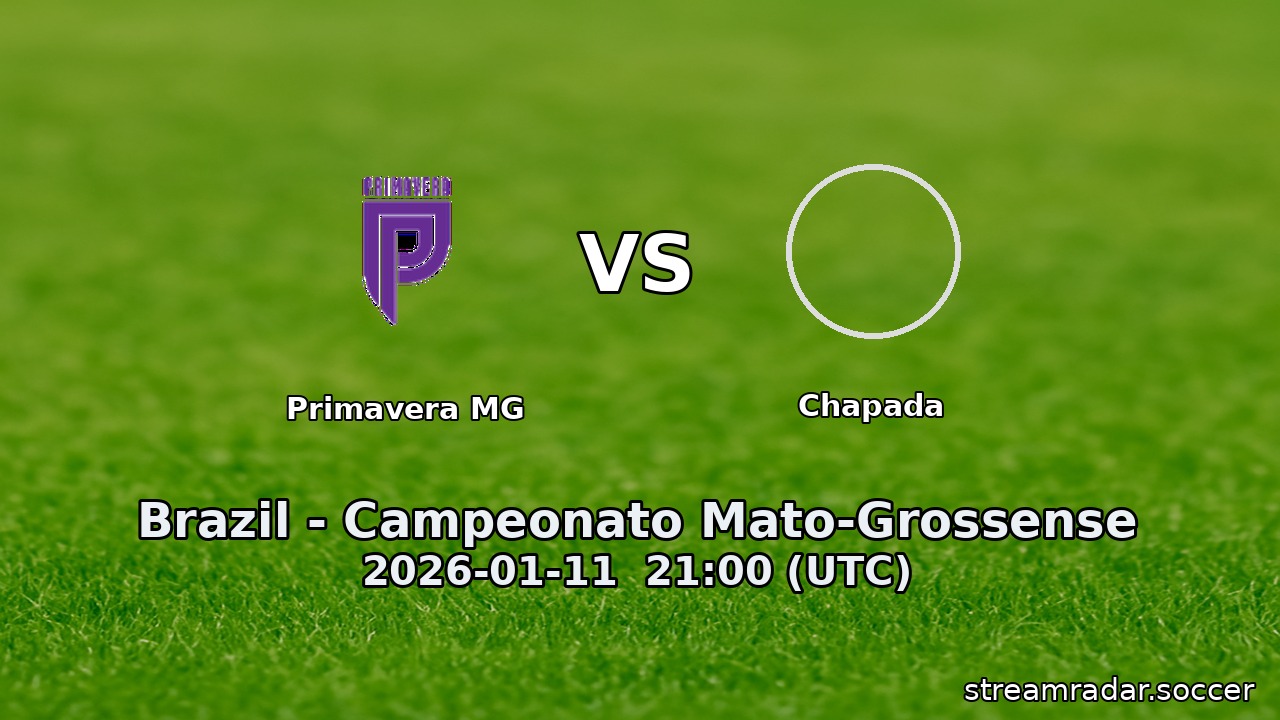 Primavera MG vs Chapada