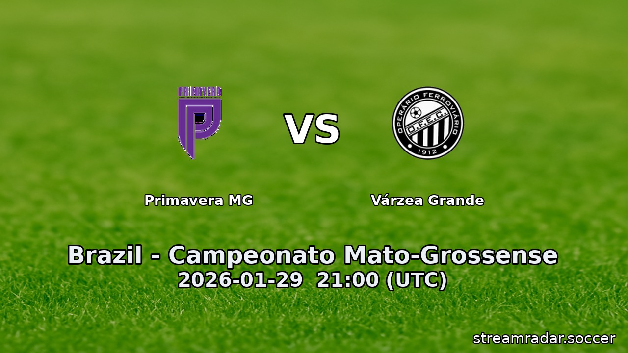 Primavera MG vs Várzea Grande