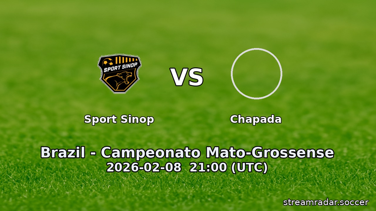 Sport Sinop vs Chapada