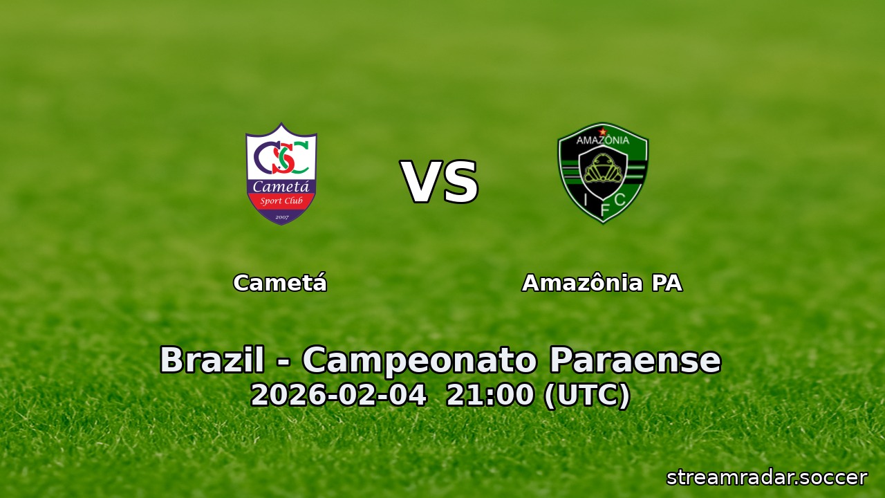 Cametá vs Amazônia PA