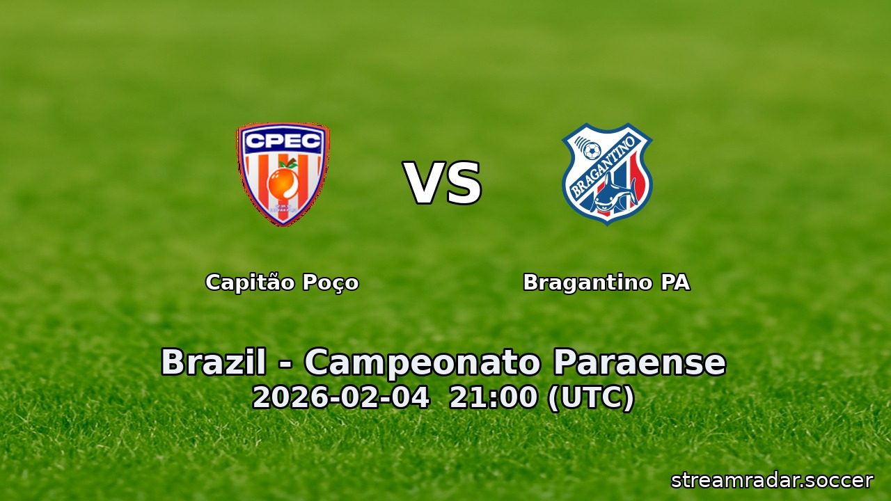 Capitão Poço vs Bragantino PA