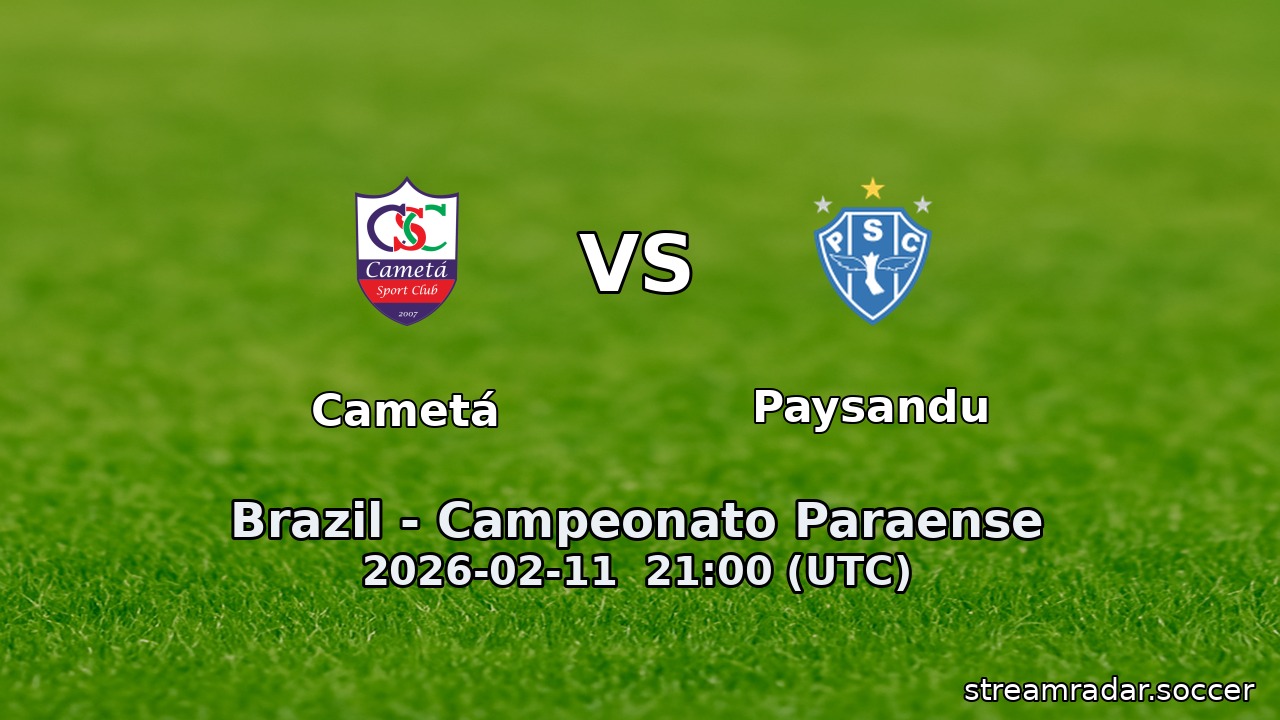 Cametá vs Paysandu