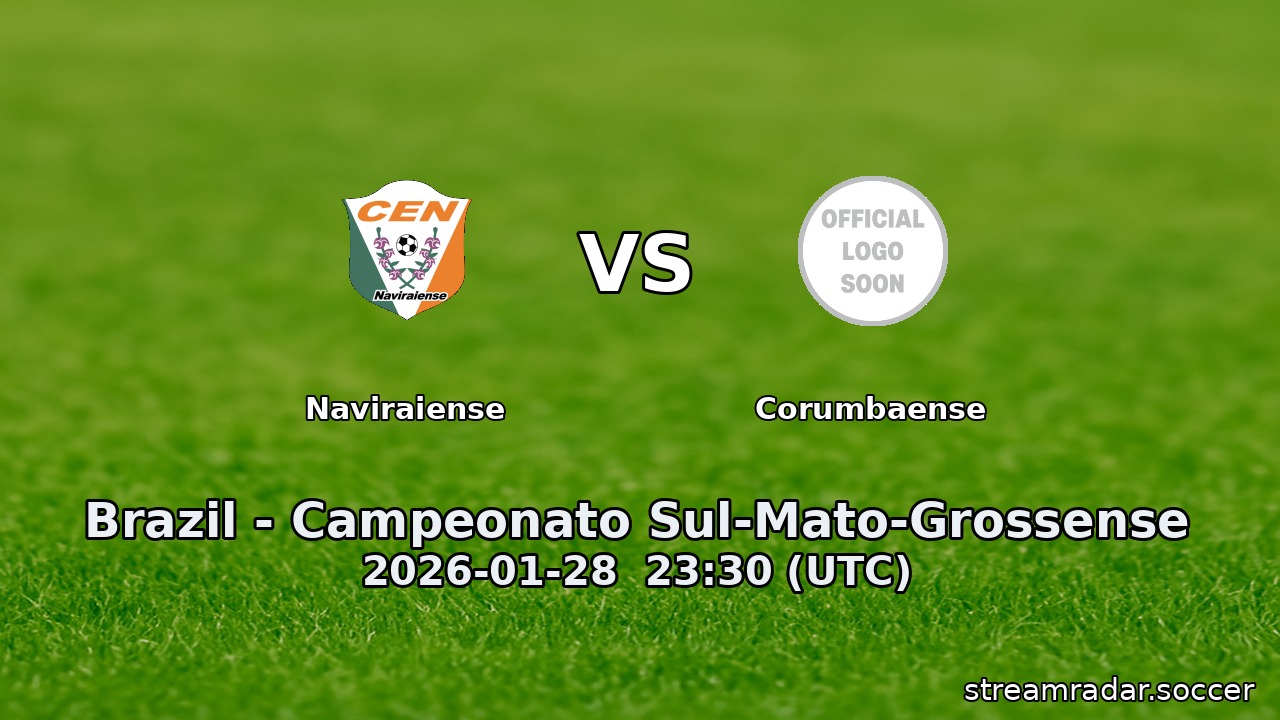 Naviraiense vs Corumbaense