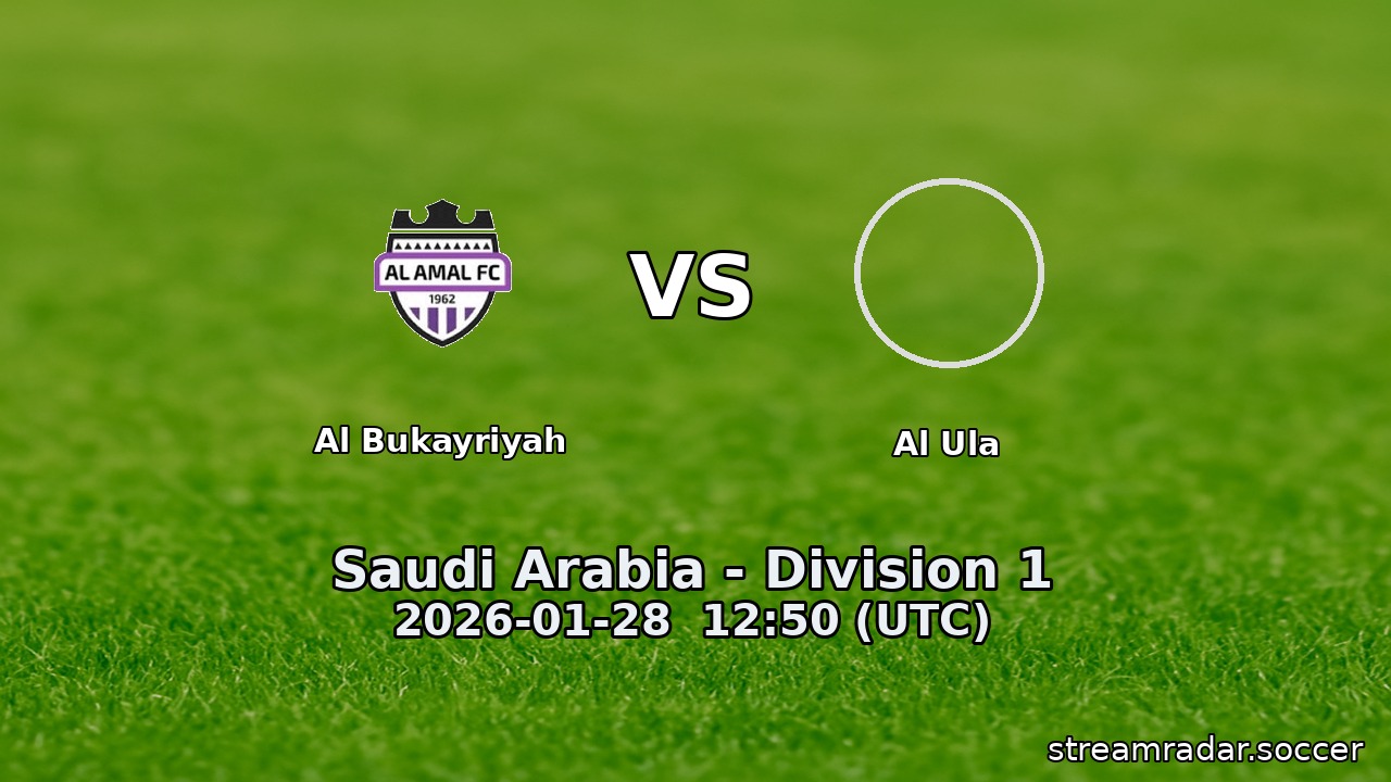 Al Bukayriyah vs Al Ula