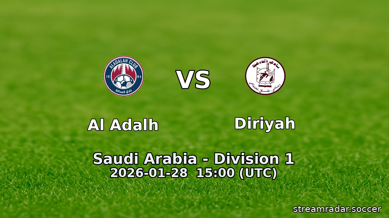 Al Adalh vs Diriyah