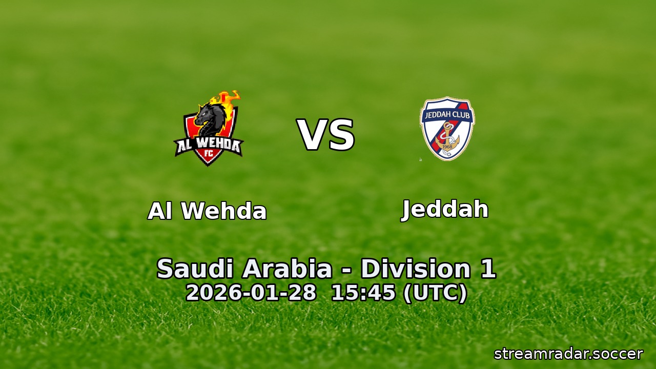 Al Wehda vs Jeddah