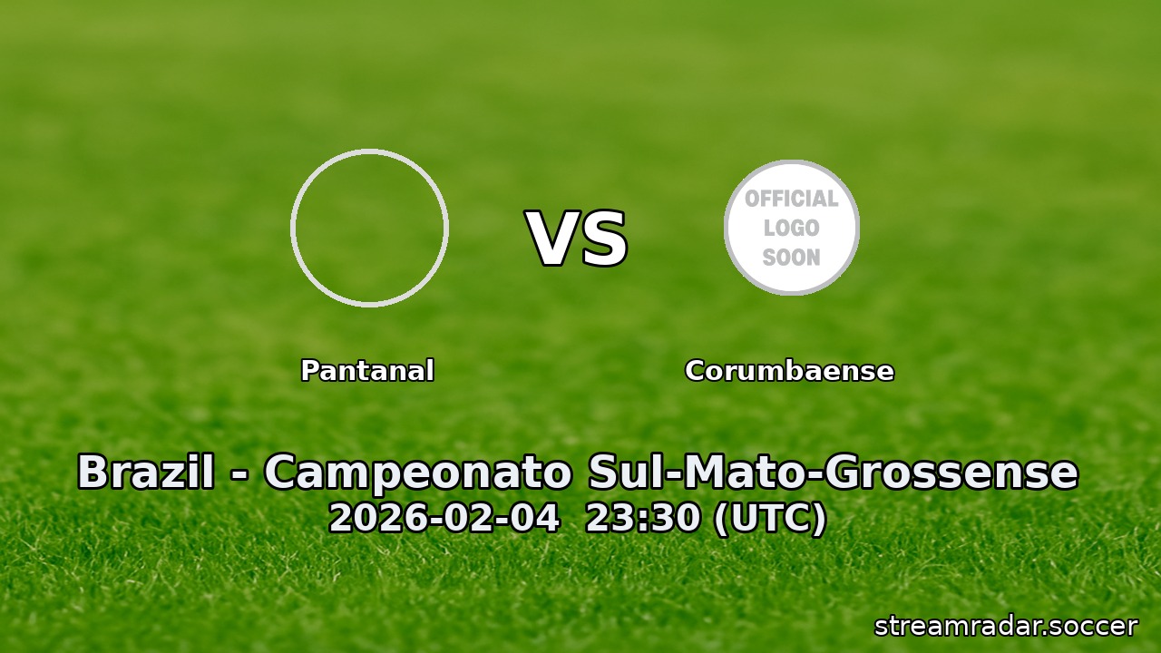 Pantanal vs Corumbaense