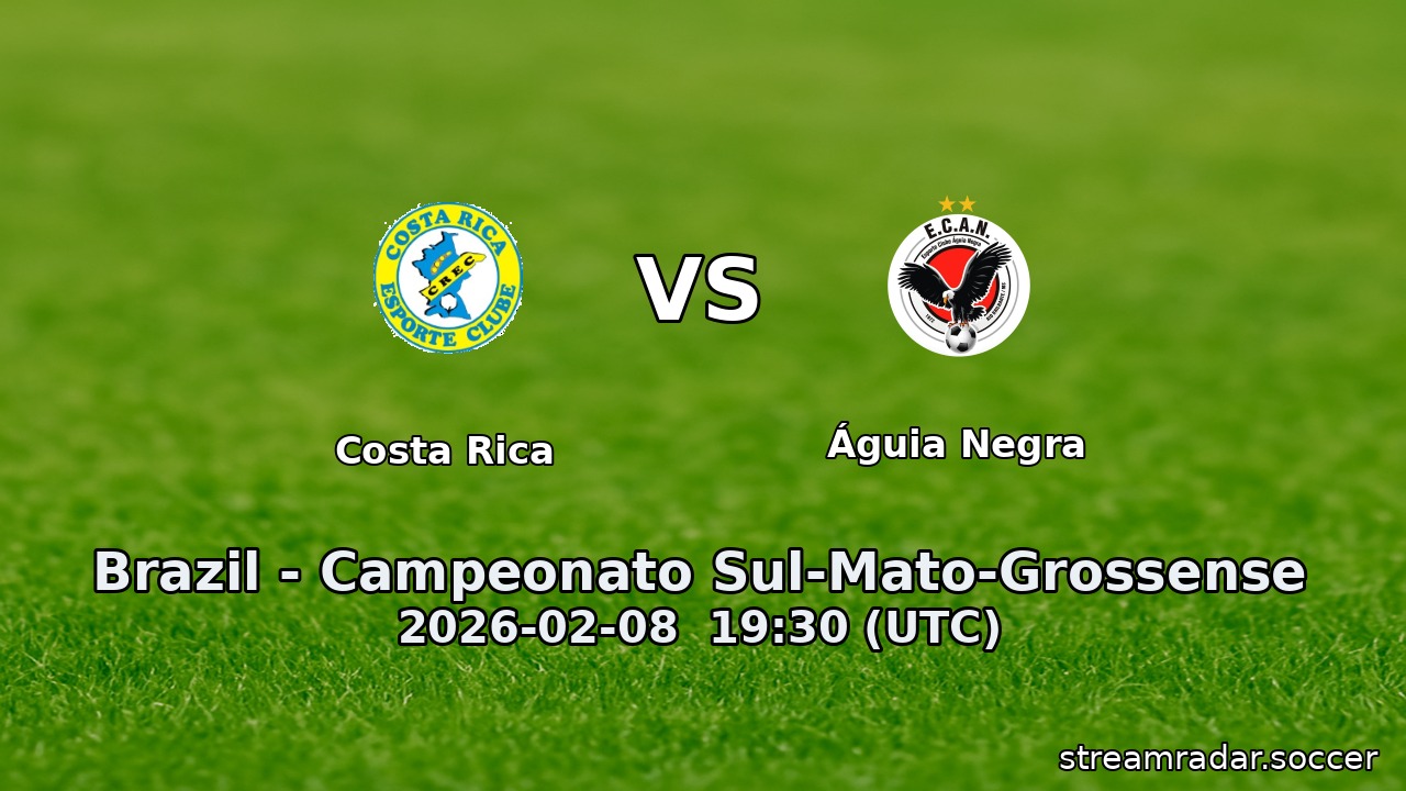 Costa Rica vs Águia Negra