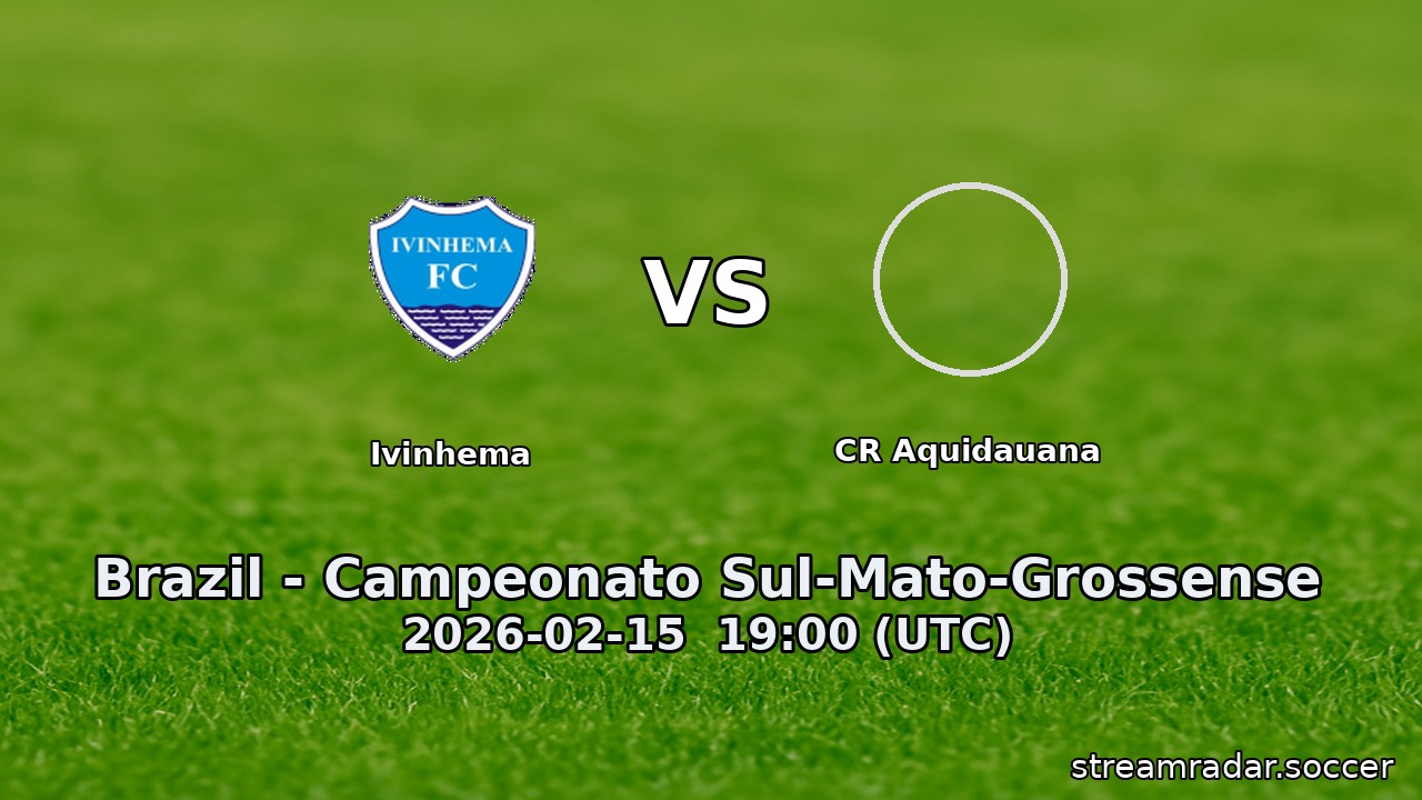 Ivinhema vs CR Aquidauana