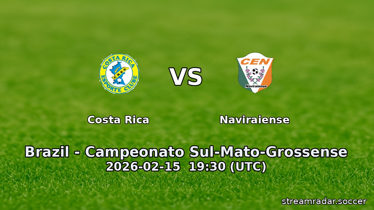Costa Rica vs Naviraiense