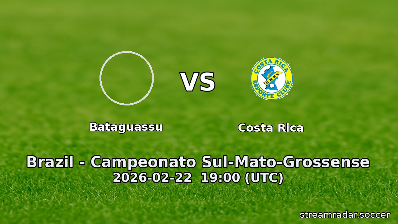 Bataguassu vs Costa Rica