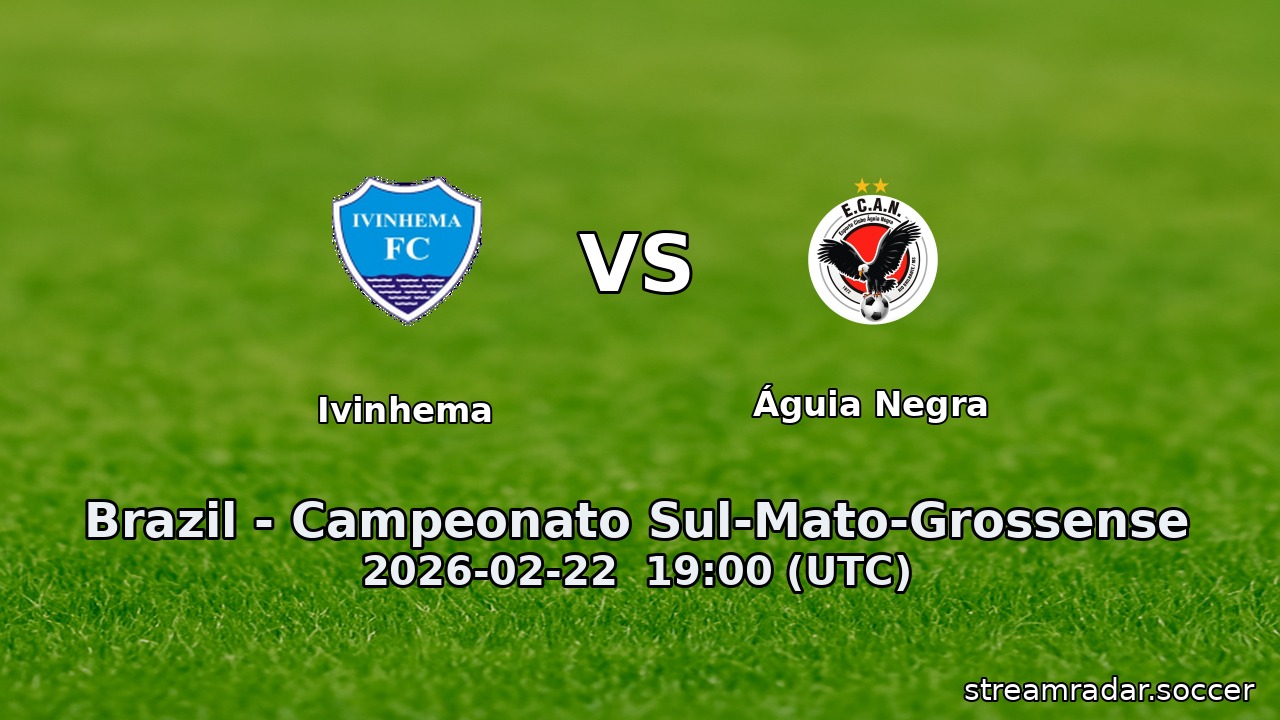 Ivinhema vs Águia Negra