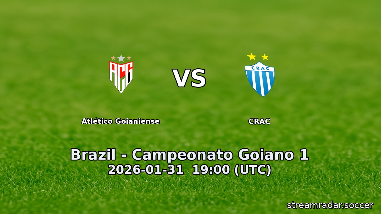 Atlético Goianiense vs CRAC