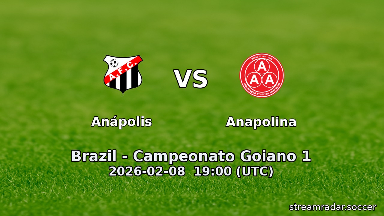 Anápolis vs Anapolina