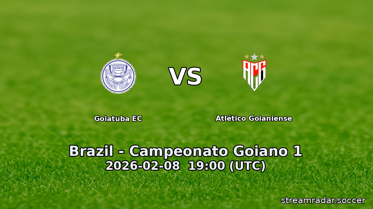 Goiatuba EC vs Atlético Goianiense