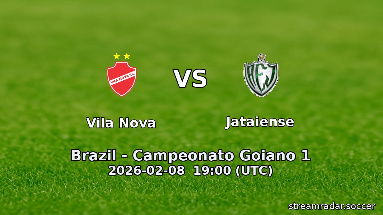 Vila Nova vs Jataiense