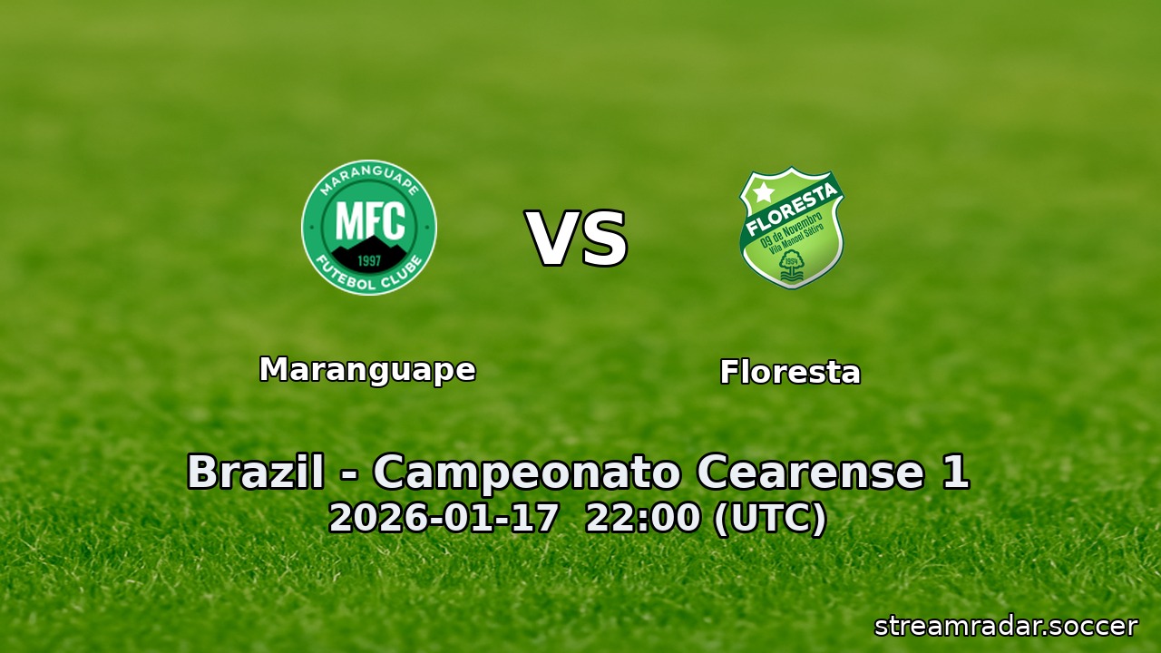 Maranguape vs Floresta