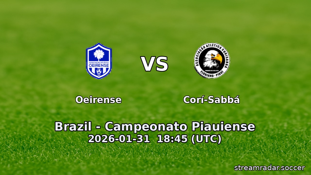 Oeirense vs Corí-Sabbá