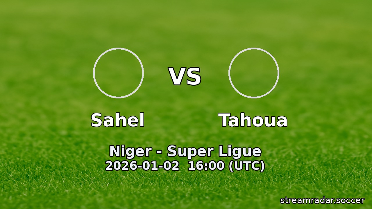 Sahel vs Tahoua