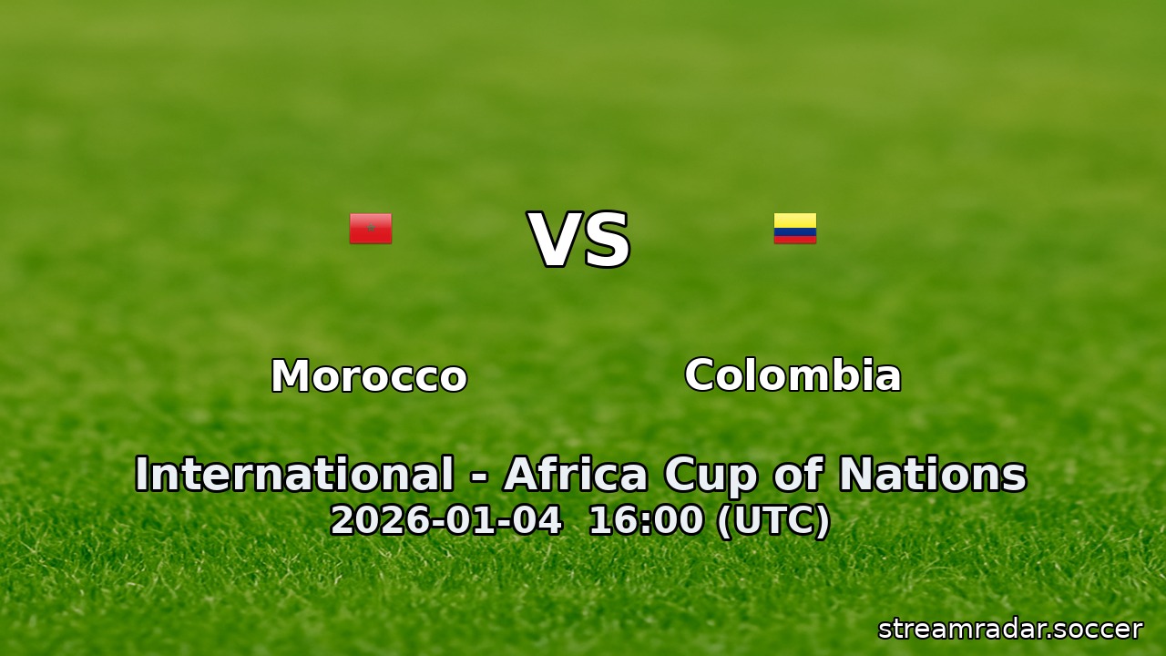 Morocco vs Tanzania