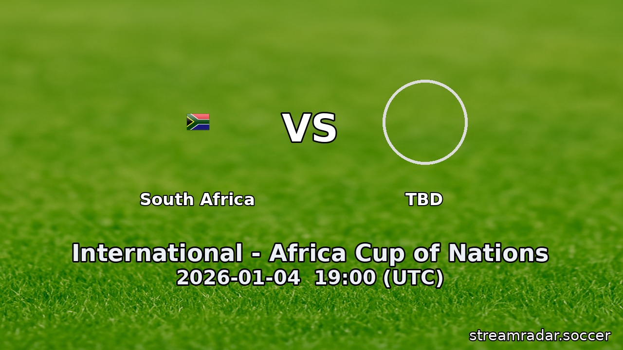 South Africa vs Cameroon