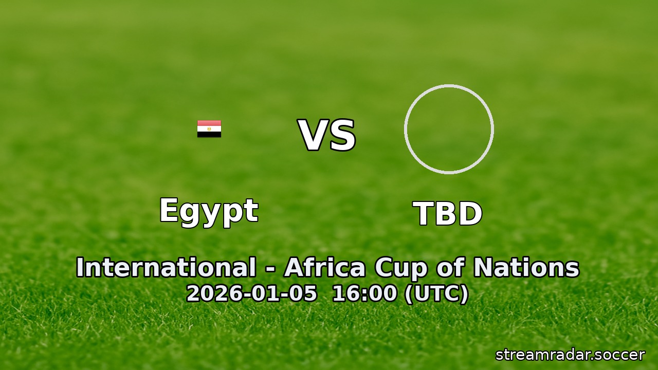 Egypt vs Benin