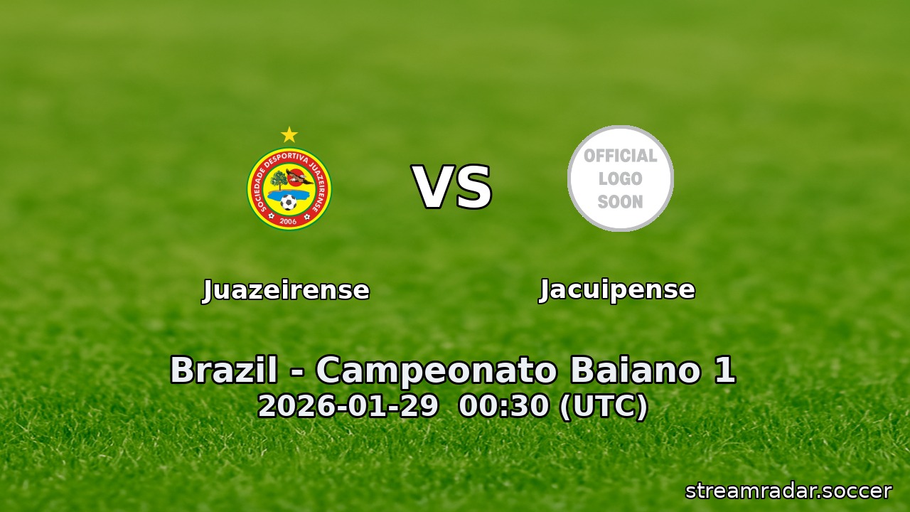 Juazeirense vs Jacuipense