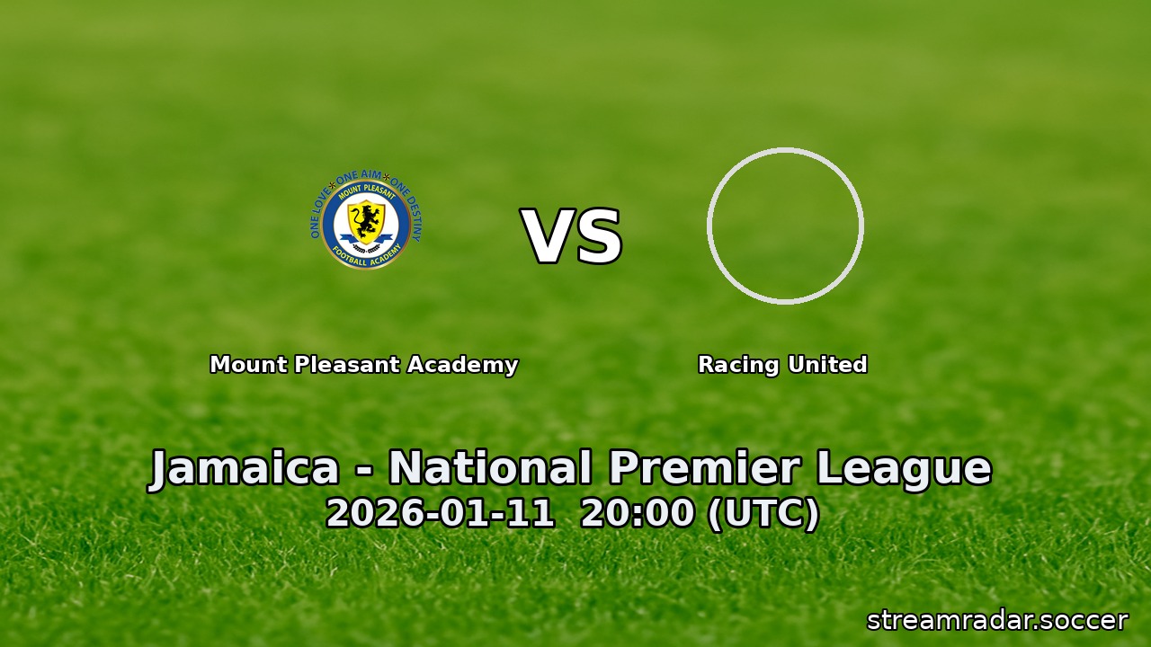 Mount Pleasant Academy vs Racing United