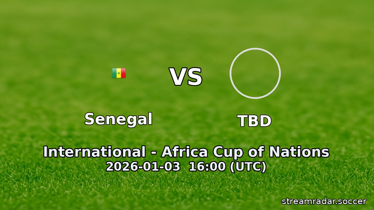 Senegal vs Sudan