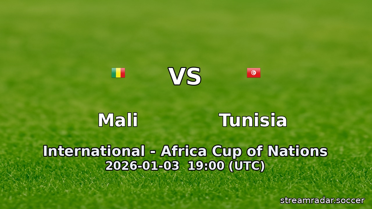 Mali vs Tunisia