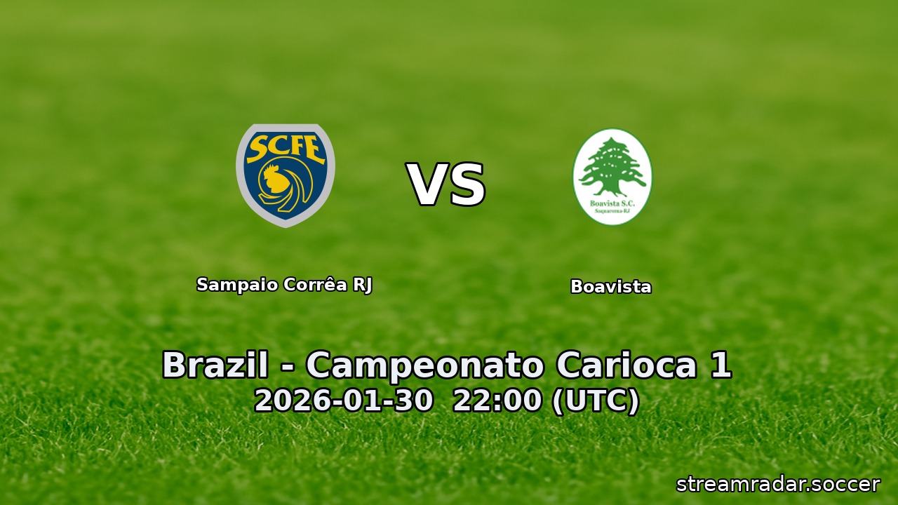 Sampaio Corrêa RJ vs Boavista