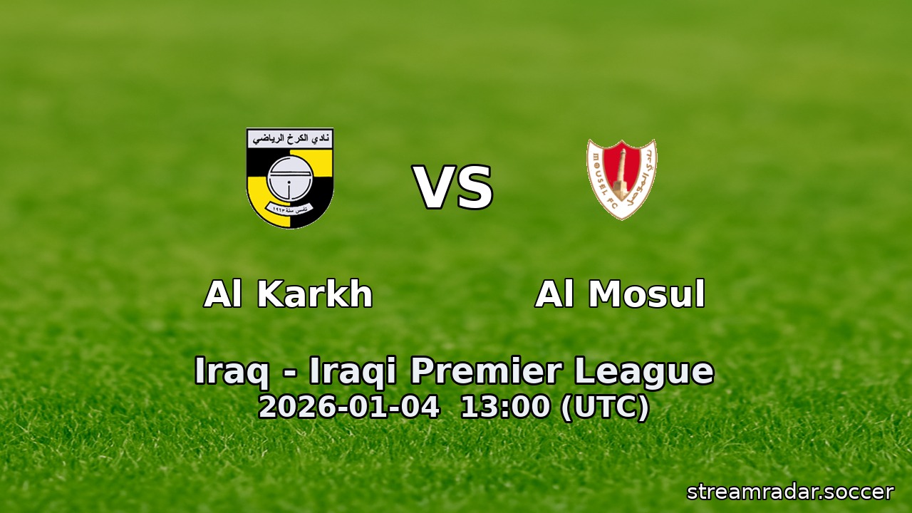 Al Karkh vs Al Mosul